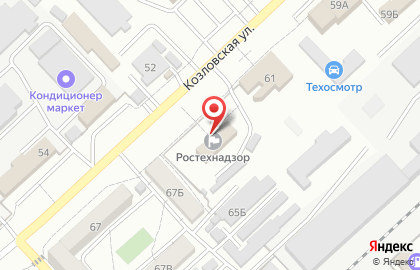 Нижне-Волжское Управление Федеральной службы по экологическому, технологическому и атомному надзору в Волгограде на карте