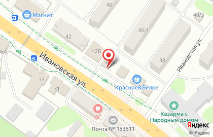 Продуктовый магазин Кормилец на Ивановской улице на карте