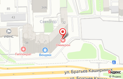 Агентство недвижимости Домпростор на улице Братьев Кашириных на карте