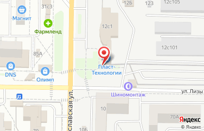 Складской комплекс Стройснаб в Комсомольском районе на карте