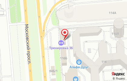 Фитнес-клуб Тренировка 36 на Московском проспекте на карте
