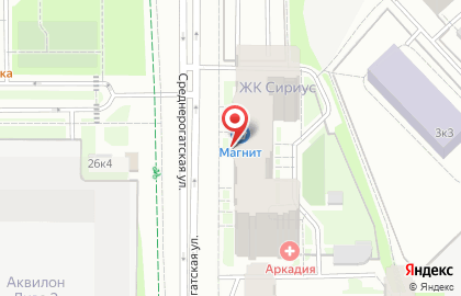 Гипермаркет Магнит в Санкт-Петербурге на карте