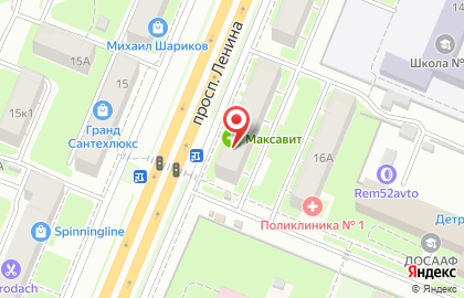 Томагавк на проспекте Ленина на карте