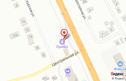 АЗС Лукойл-Черноземьенефтепродукт на Курской улице на карте