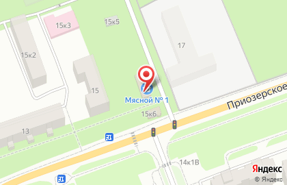 Гастроном Мясной №1 на Приозерском шоссе на карте