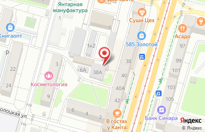 Магазин-мастерская Глушители 39 в Московском районе на карте