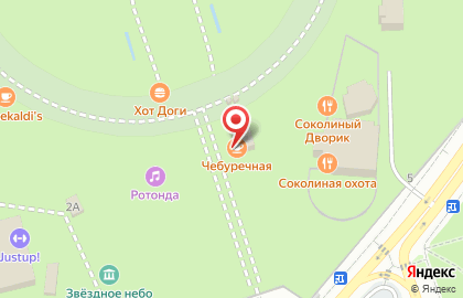 Пиццерия Pizzamento на метро Сокольники на карте
