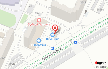 Магазин фастфудной продукции в Южном Орехово-Борисово на карте