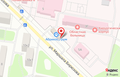 ОАО Банкомат, БАНК УРАЛСИБ на улице Маршала Бирюзова на карте