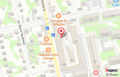 Бакалейная лавка в Новороссийске на карте