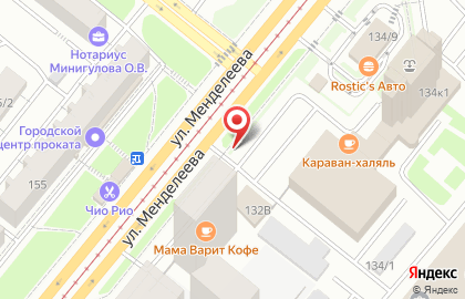 Автосервис Гарант на улице Менделеева на карте