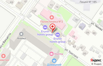 Гриль-бар Tolstyi Lev в Октябрьском районе на карте