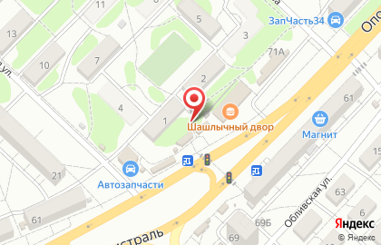 71в Магазин фруктов и овощей на ул. Маршала Ерёменко на карте