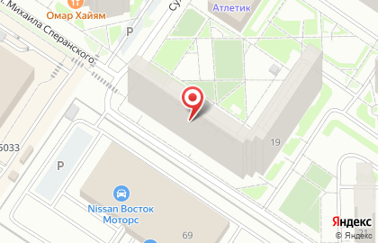 Продовольственный магазин Семейный маркет в Тюмени на карте