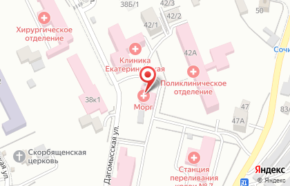 Бюро судебно-медицинской экспертизы №2 на Дагомысской улице на карте