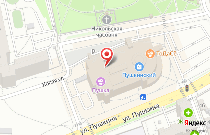 Салон мебели Фаворит на улице Пушкина на карте