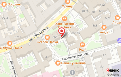 Приход храма Воскресения Словущего в Барашах на карте
