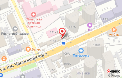 Продуктовый магазин Русь в Октябрьском районе на карте