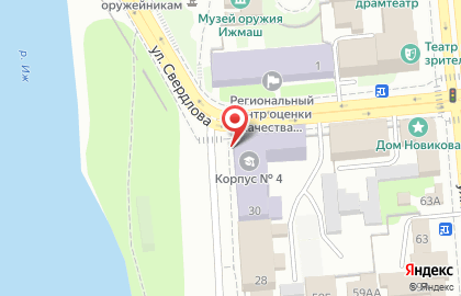 Ижевская государственная сельскохозяйственная академия на улице Свердлова на карте