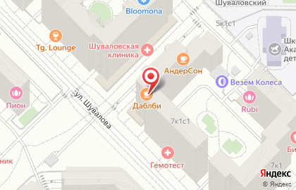 Кофейня Даблби на Ломоносовском проспекте на карте