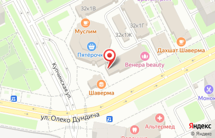 Киоск овощей и фруктов в Фрунзенском районе на карте