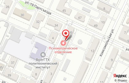 Волгоградская Областная Клиническая Психиатрическая Больница № 2 на Камской улице на карте