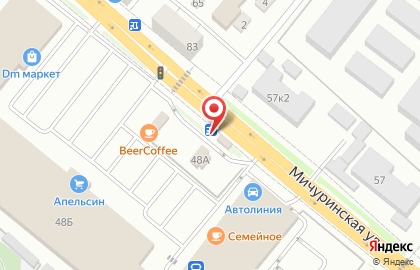 Банкомат СберБанк на Мичуринской улице, 48 стр 1 на карте