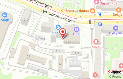 Комплекс отдыха Малина-Садко & Акрополь на улице Орджоникидзе на карте