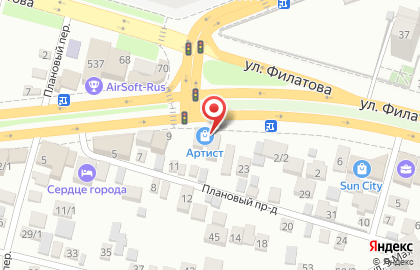 Музыкальный магазин Артист в Краснодаре на карте