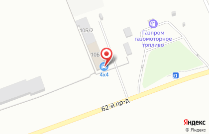 Автотехцентр 4x4 в Кемерово на карте