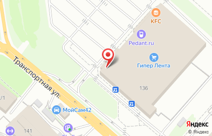 Сервисный центр Pedant на Транспортной улице на карте
