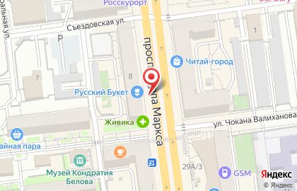 Petek на улице Карла Маркса на карте