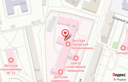 Центральная городская клиническая больница №1 в Октябрьском районе на карте
