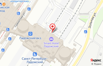 Ладожский железнодорожный вокзал на карте