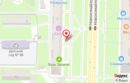 Рональд на Новоизмайловском проспекте на карте