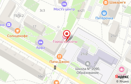 Рублевский на 1-й Новокузьминской улице на карте