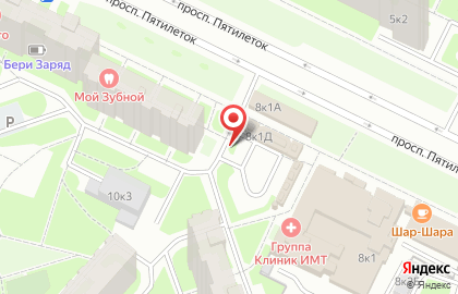 Автостоянка в Санкт-Петербурге на карте