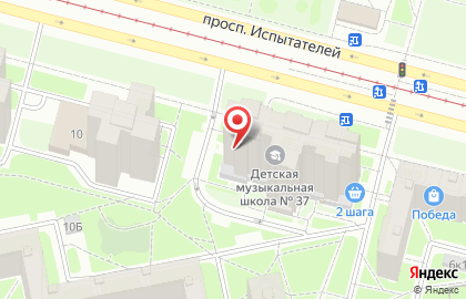 Торговая компания ЭТМ на проспекте Испытателей на карте