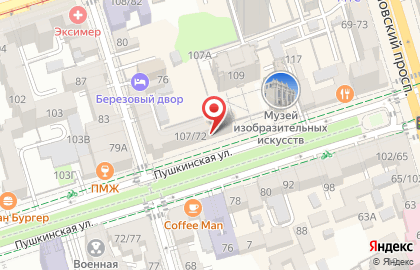 Компания по продаже и установке натяжных потолков Эвита на карте