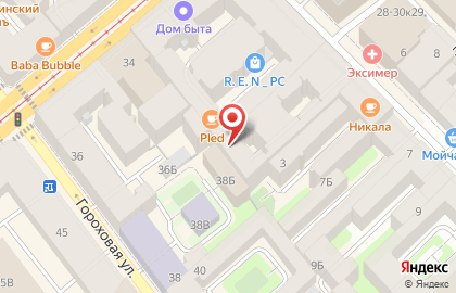 Хостел Лига в Апраксином переулке на карте