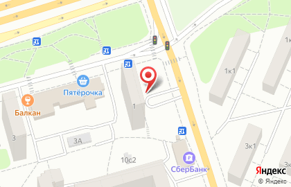 Северное Сияние на Беловежской улице на карте
