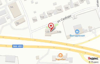 Автокомплекс на улице Свободы на карте
