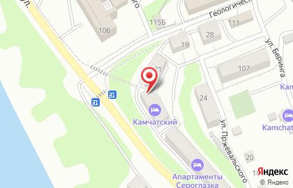 Хостел Камчатский на карте