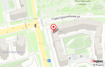 Служба курьерской доставки СберЛогистика на Судостроительной улице на карте