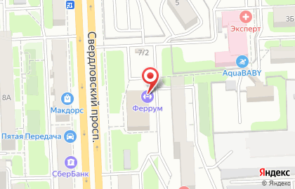 Бойцовский клуб Ferrum на Свердловском тракте на карте