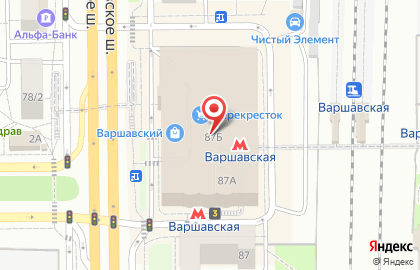 Банкомат Альфа-Банк на Варшавском шоссе, 87б на карте