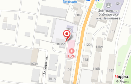 Холмская центральная районная больница на Советской улице, 103/2 в Холмске на карте