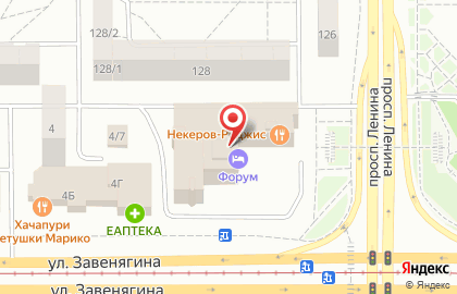 Бизнес-центр Форум в Правобережном районе на карте