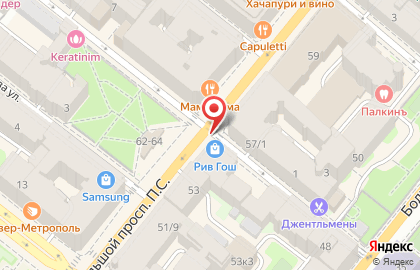 Салон красоты Дом Рив Гош на метро Петроградская на карте