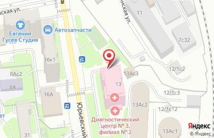 Юго-восточного АО при Поликлинике # 133 Травмпункт на карте
